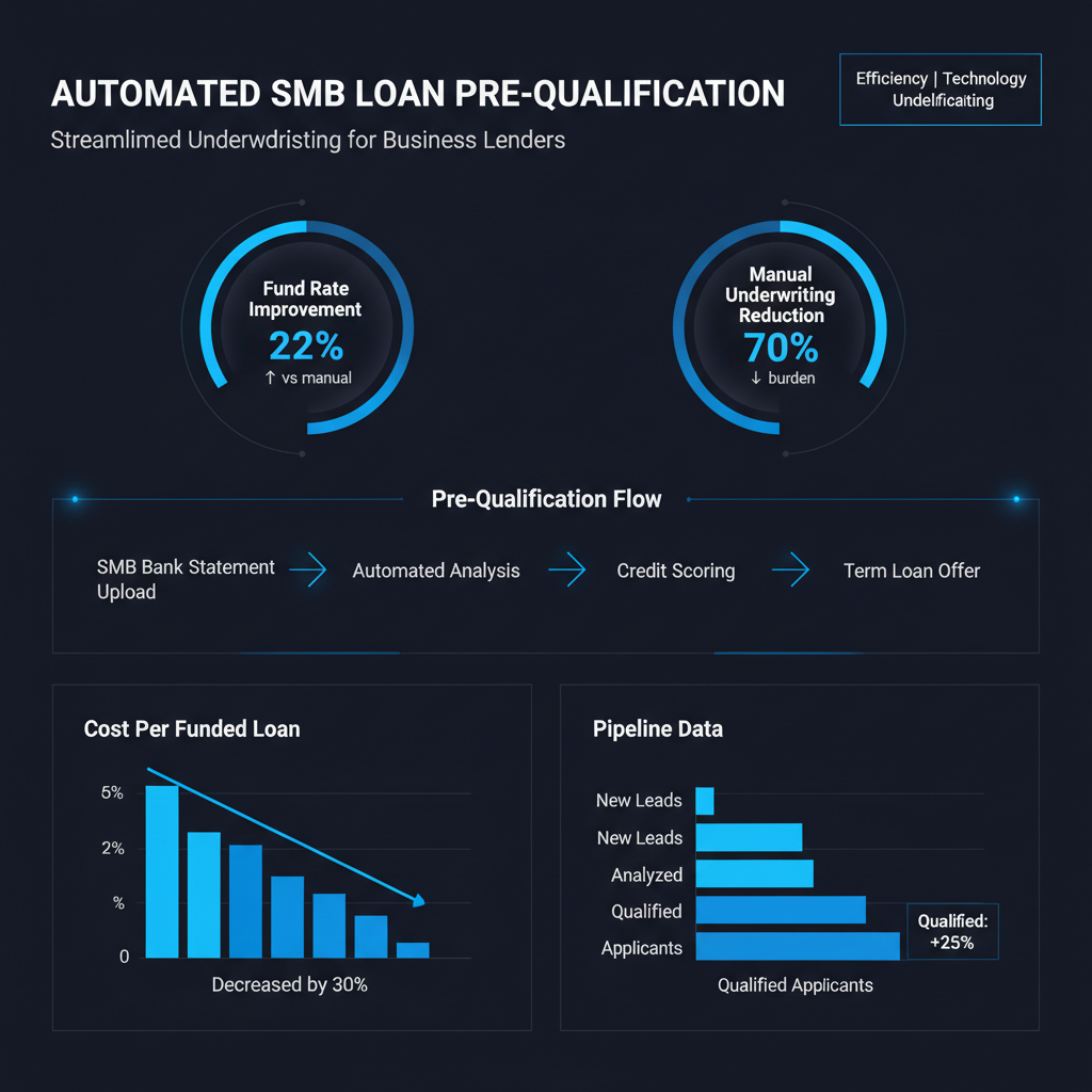 Automate SMB Bank Statement Analysis for Term Loan Pre-Qualification, FunnelFi blog cover