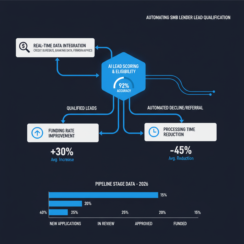 Automating SMB Lender Lead Qualification: 2026 Best Practices — OmniaIQ blog cover