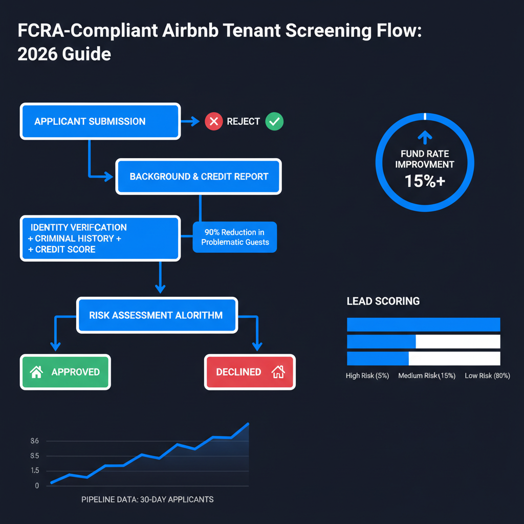 FCRA-Compliant Tenant Screening for Airbnb Hosts: 2026 Guide, FunnelFi blog cover