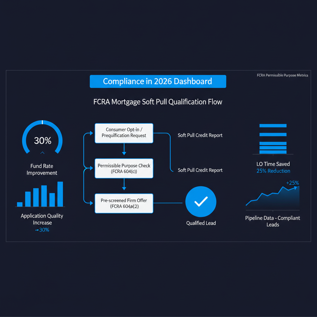 FCRA Permissible Purpose for Mortgage Soft Pulls: Compliance in 2026 — OmniaIQ blog cover