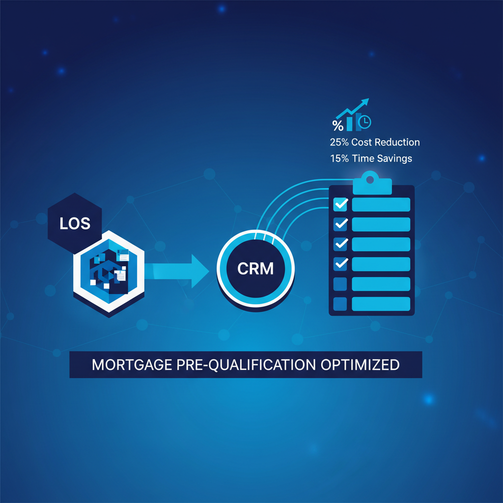 LOS & CRM Integration Checklist for Mortgage Pre-Qualification — OmniaIQ blog cover