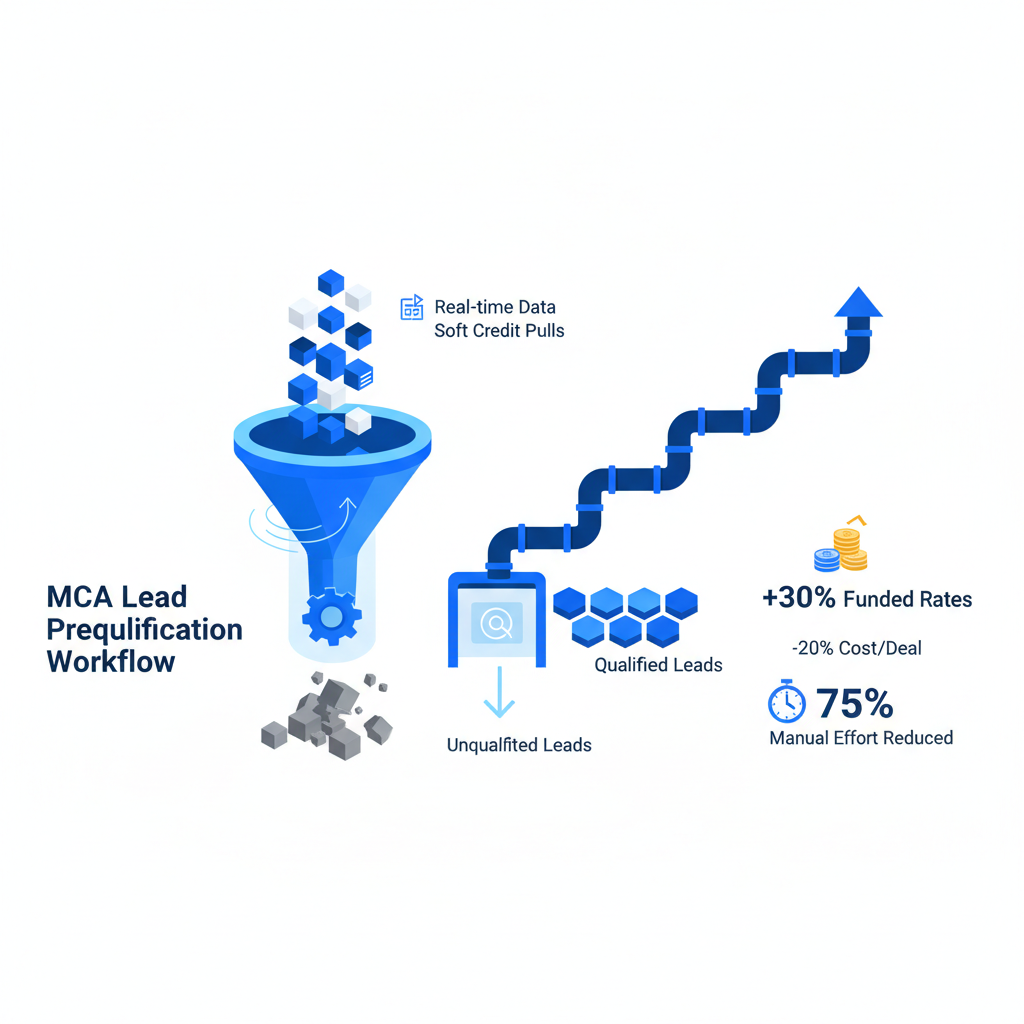 Automating MCA Lead Prequalification Workflows: Boost Funded Rates by, FunnelFi blog cover