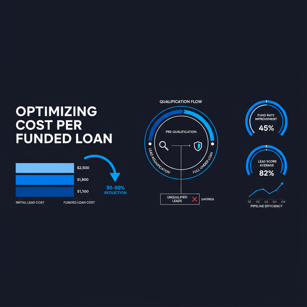 Optimizing Cost Per Funded Loan for SMB Lenders in 2026, FunnelFi blog cover