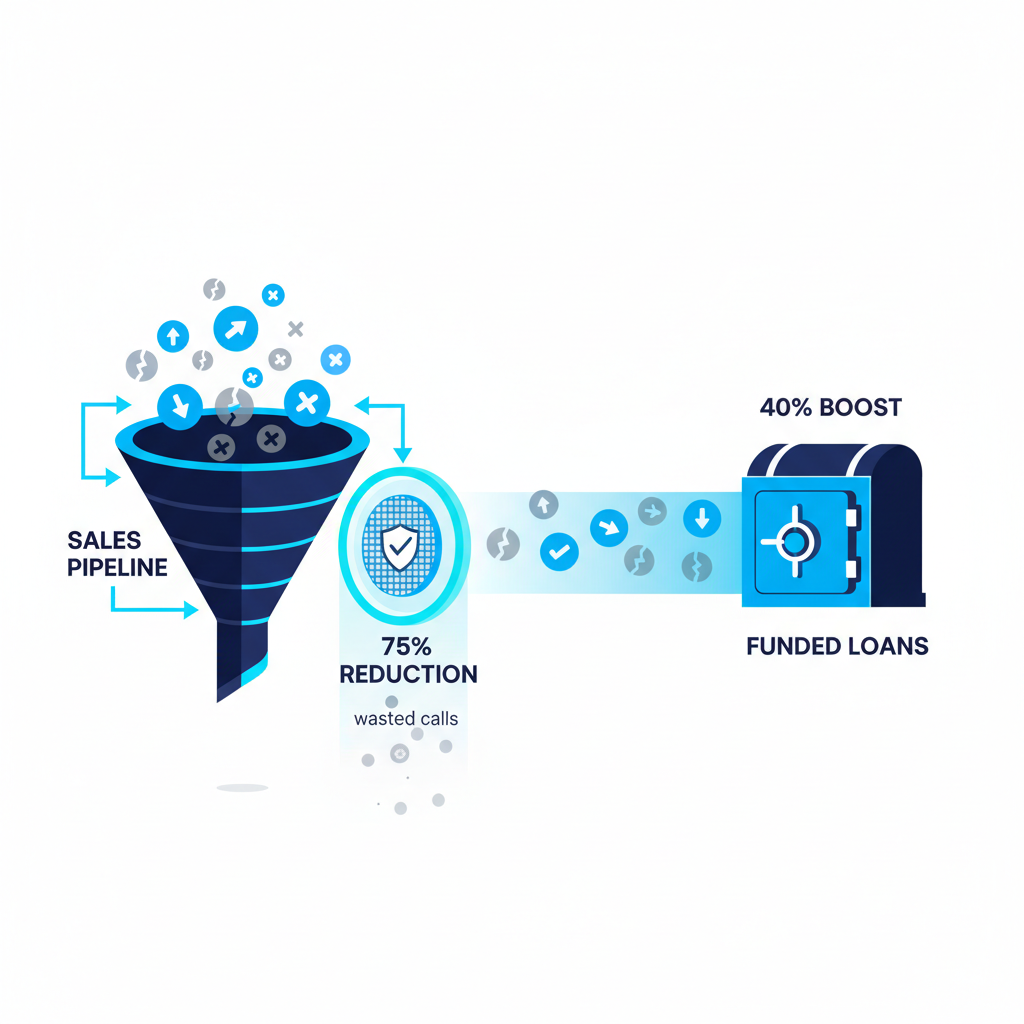 Boost SMB Lender Sales 40%: Reduce Wasted Calls by 75% — OmniaIQ blog cover