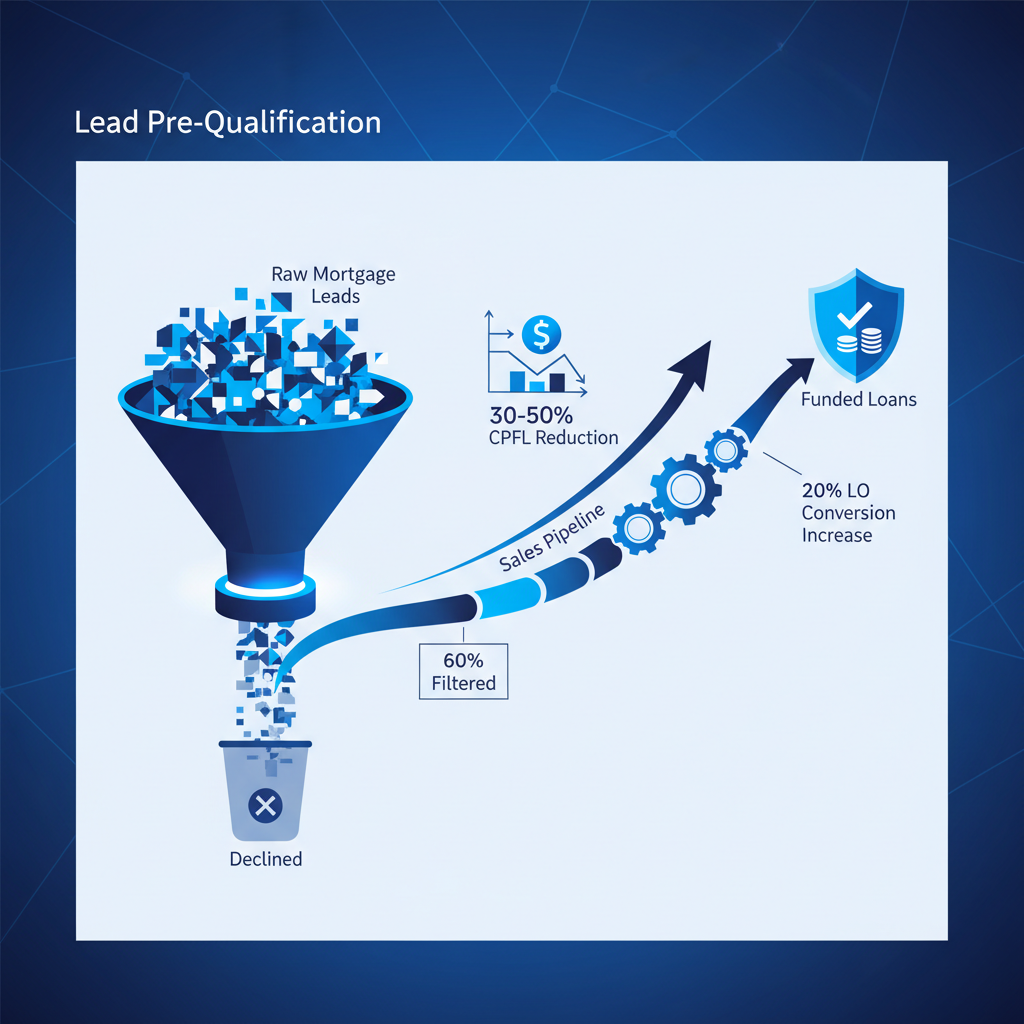 Cut Mortgage Lead Costs: Pre-Qualification for Funded Loans — OmniaIQ blog cover