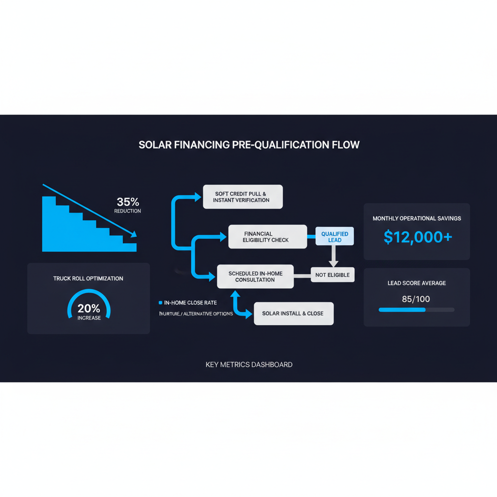Solar Financing Pre-Qualification: Stop Wasting Truck Rolls and Boost, FunnelFi blog cover